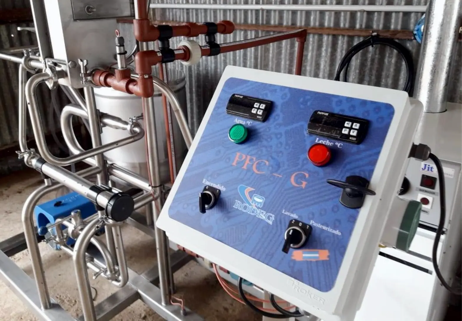 Pasteurizadores de leche y calostro