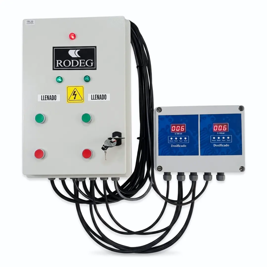 Tablero de control del sistema de dosificación