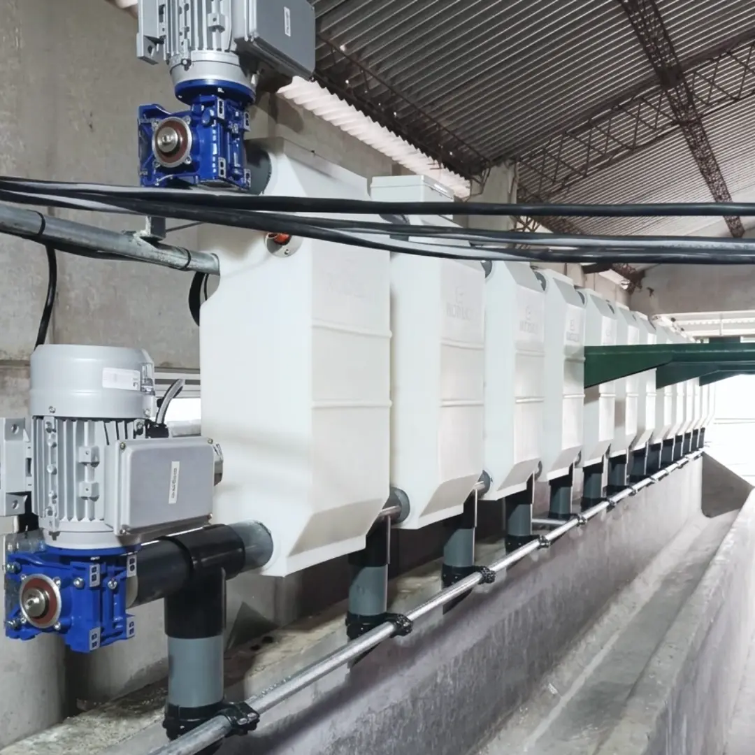 Dosificadores automáticos con motorreductor instalados