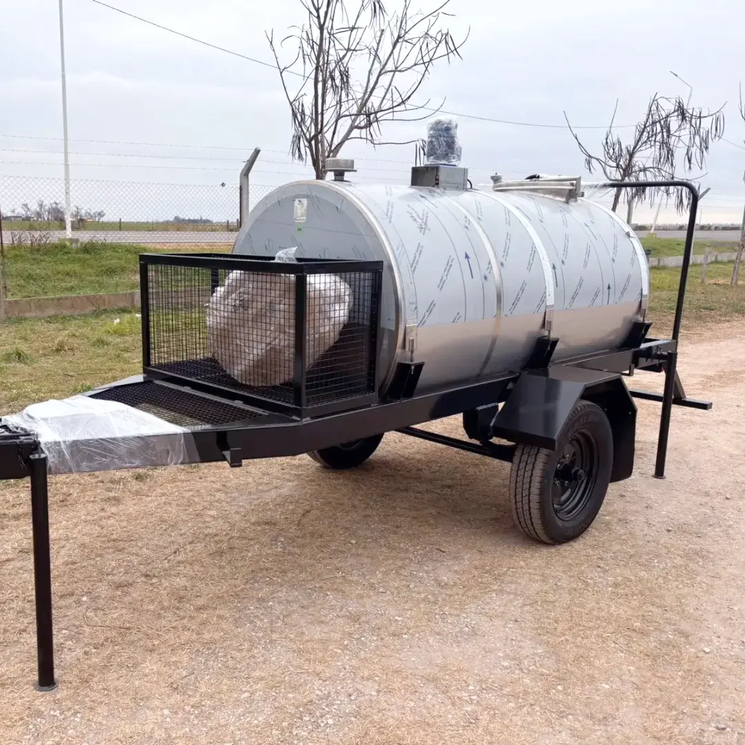 Carro de transporte de leche RODEG en el tambo
