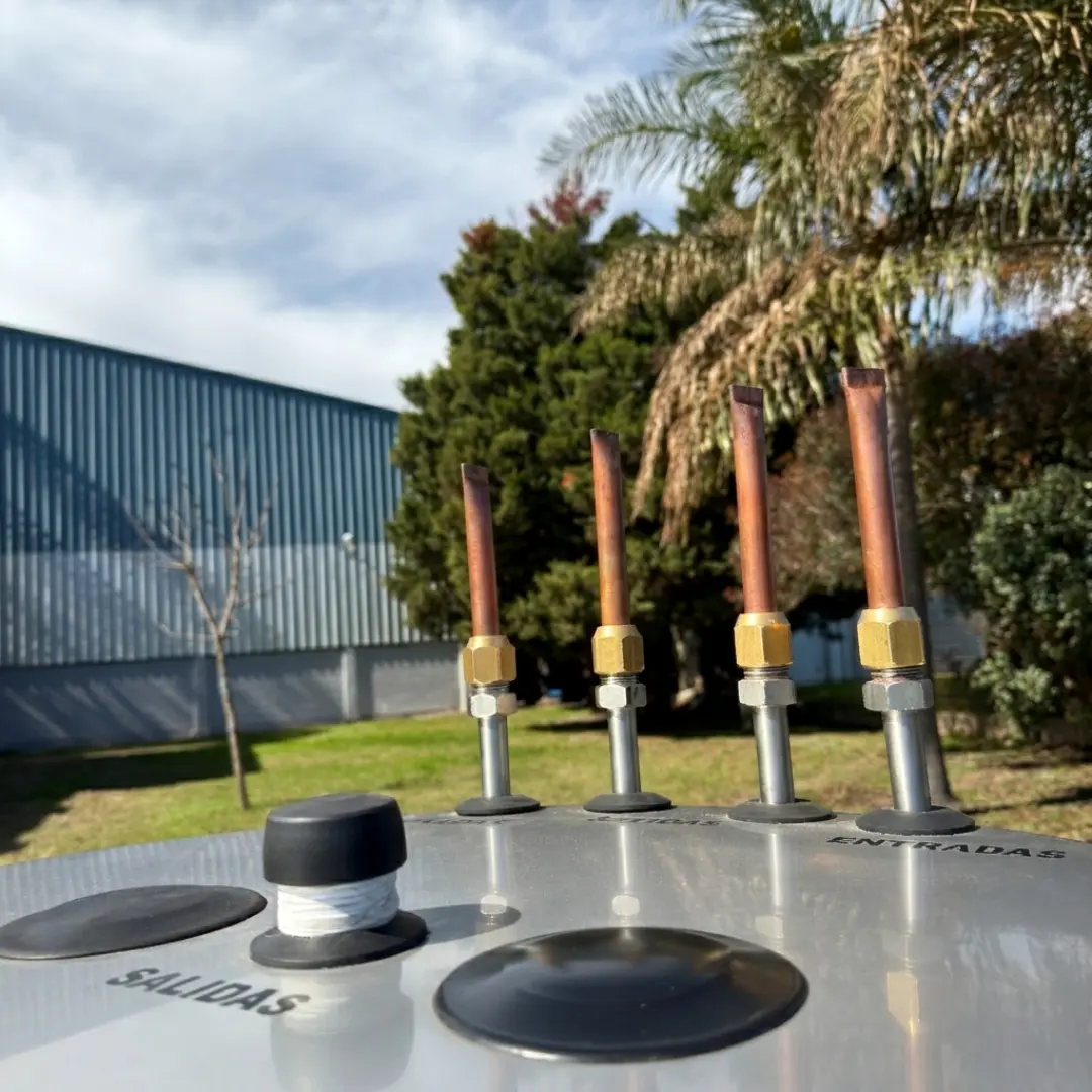 Conexiones superiores del recuperador de calor RODEG