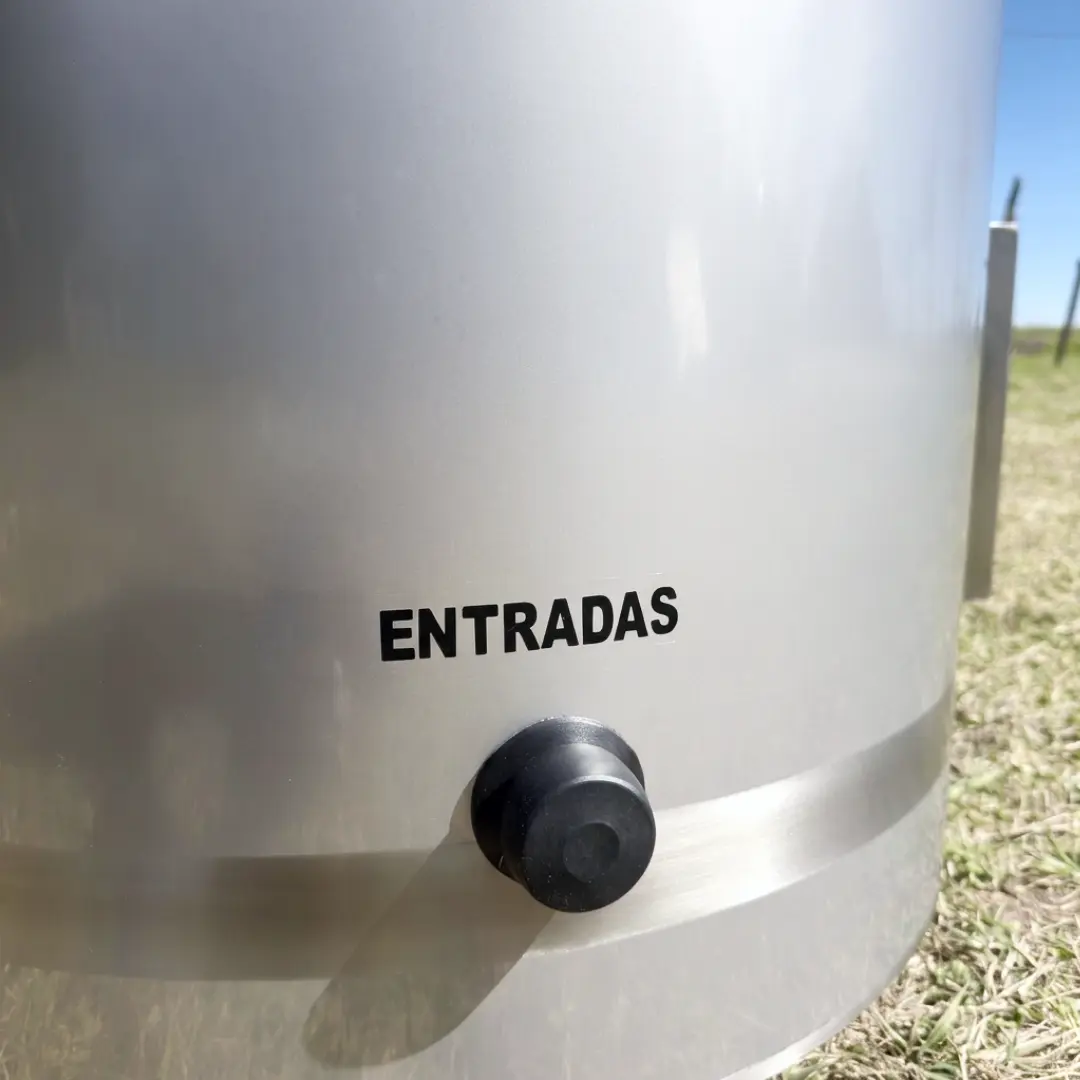 Detalle de entradas del recuperador de calor RODEG