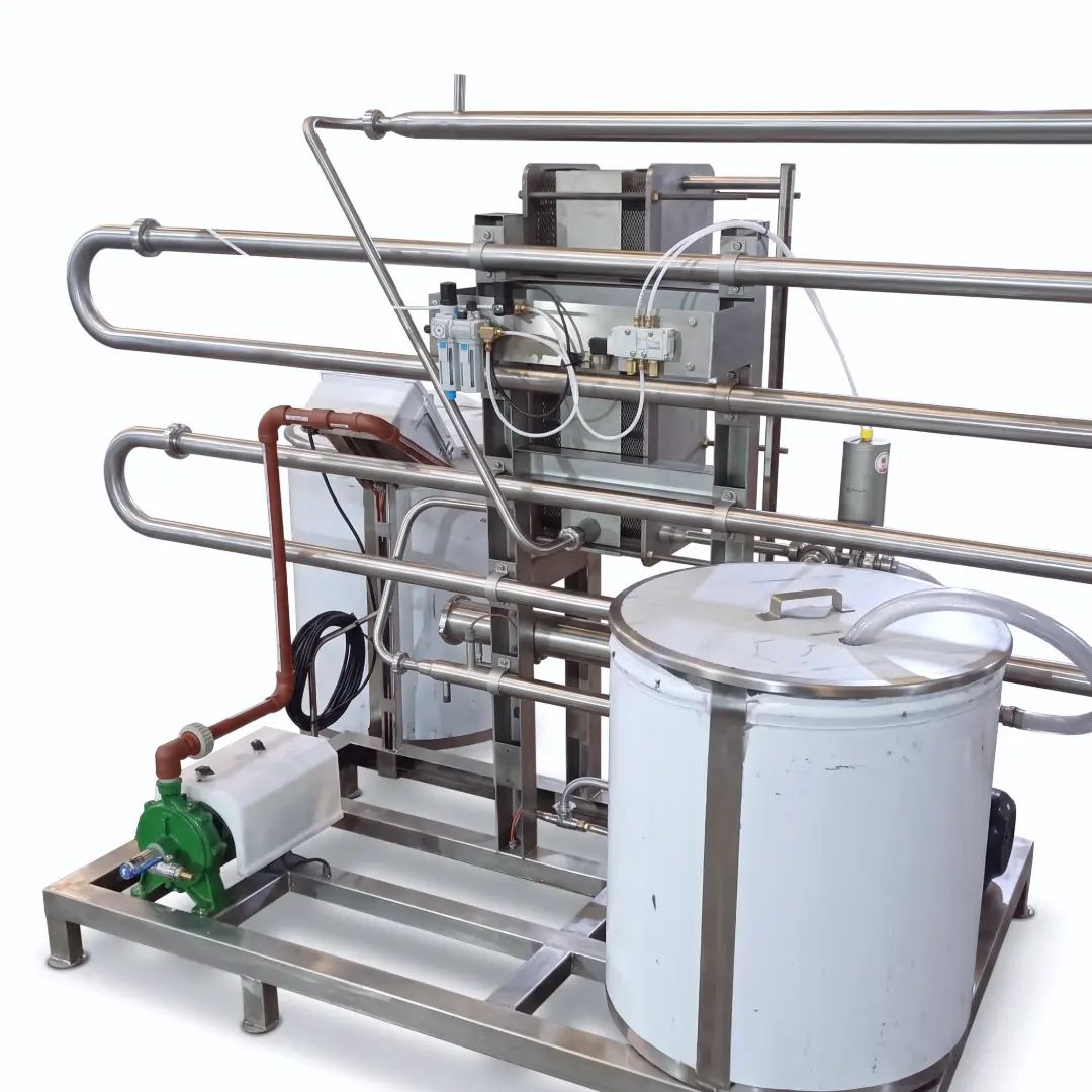 Pasteurizador a placas automático con tanque de calostro