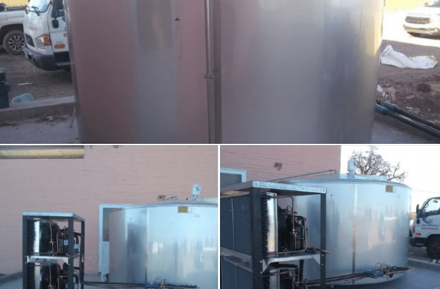 Instalamos Enfriador de leche tipo Cuba de 8.000 Lts en Pergamino