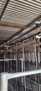 Reforma ampliación ordeñadora de 16 a 24 bajadas. Ampliación llenado y dosificado 16 a 24 bajadas. Conjunto generación de vacío 11-22 c/ventilación. Sistema variador de frecuencia 15hp p/bomba de vacío. Recibidor de leche de 90 lts. 3 ▷ Reforma ampliación ordeñadora de 16 a 24 bajadas. Ampliación llenado y dosificado 16 a 24 bajadas. Conjunto generación de vacío 11-22 c/ventilación. Sistema variador de frecuencia 15hp p/bomba de vacío. Recibidor de leche de 90 lts. 3 | RODEG ®